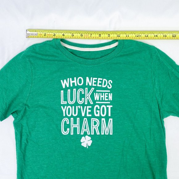 St. Patty's Day Shirt Kelly Green St. Patricks Day Luck Charm T-Shirt - Picture 6 of 8